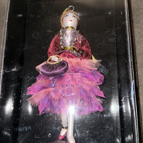 Ladies with Elegance Collection Glass Ornament. - Picture 3 of 4